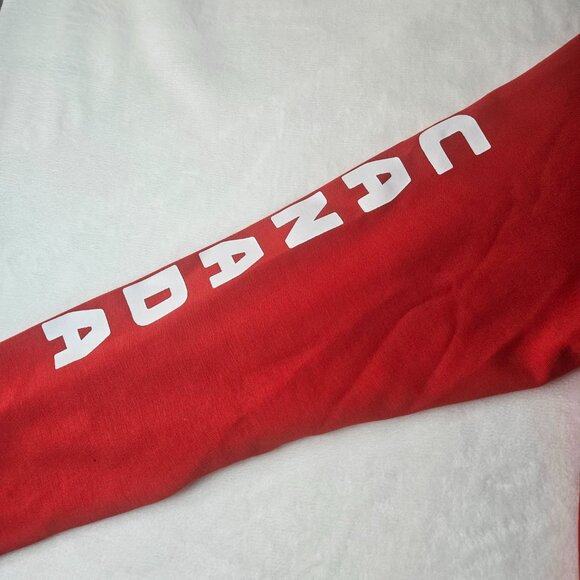 Hudson's Bay Unisex Size Small Canada Maple Leaf Zip Hoodie Red Strong And Free - Picture 5 of 15